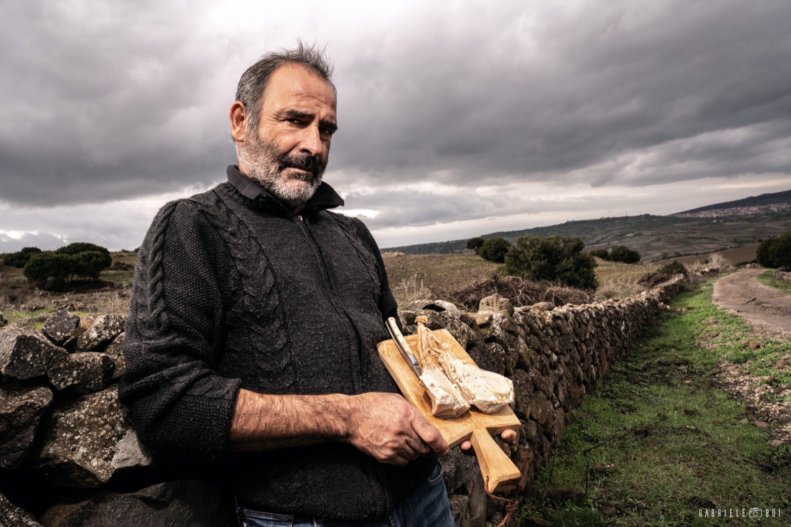 Michele Cuscusa at the farm